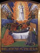 Jean Fouquet The death of the Virgin, of The golden book of the gentleman Spain oil painting artist